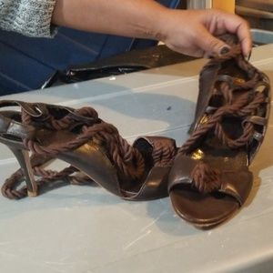 Brown strappy sandal